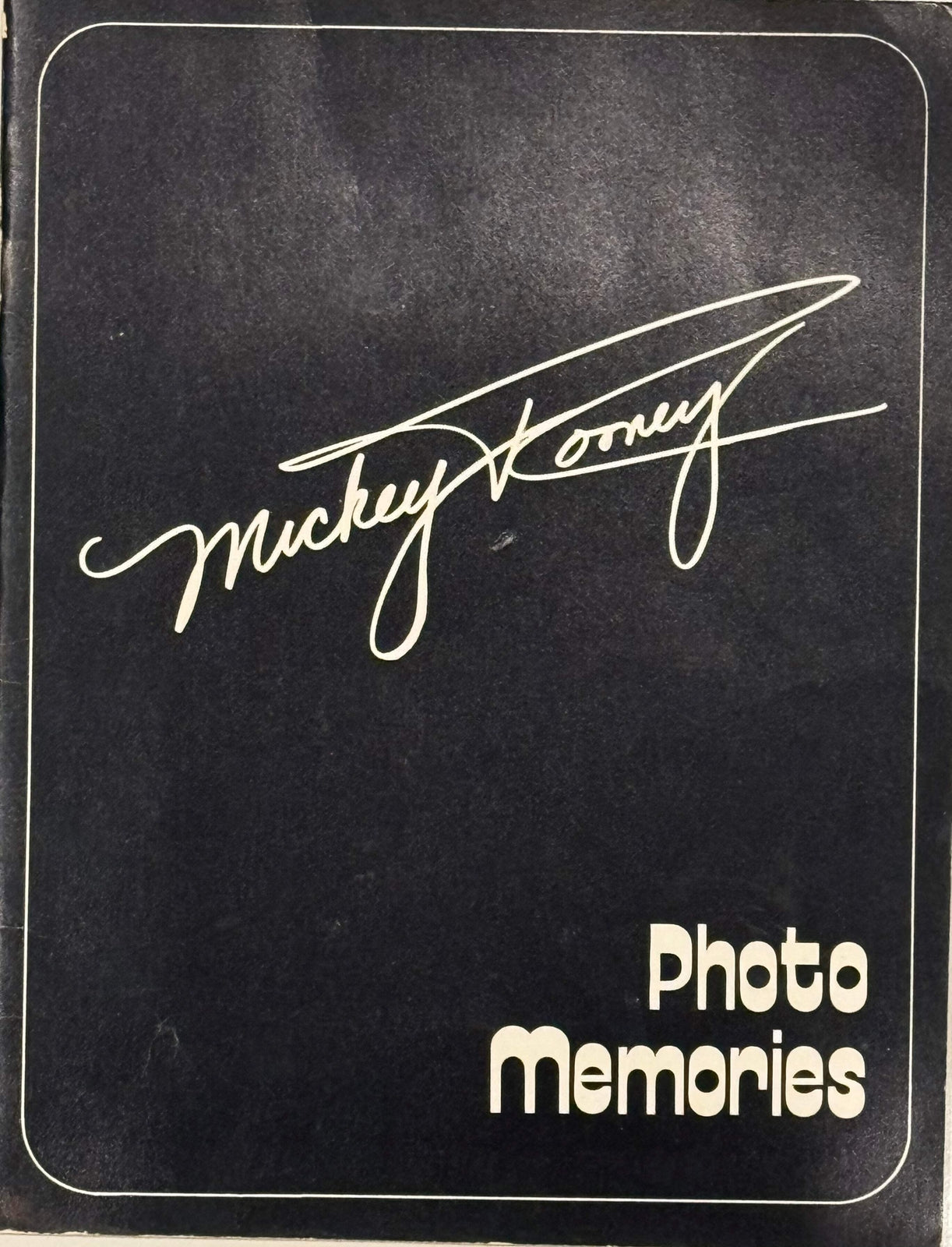 Mickey Rooney Autographed Photo Memories Program (Jsa)