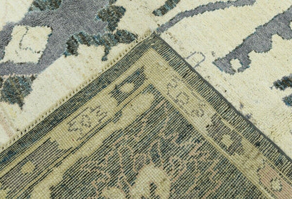 8X10 Ft Oushak Peshawar Oriental Rug Floral