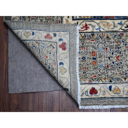 10'X14'3" Gray 14Th Century Mamluk Dynasty Hand Knotted Wool Oriental Rug