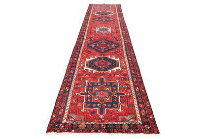 Vintage Hand-Knotted Tribal Runner Rug 3'1X12'7 Rustic Home Oriental Carpet