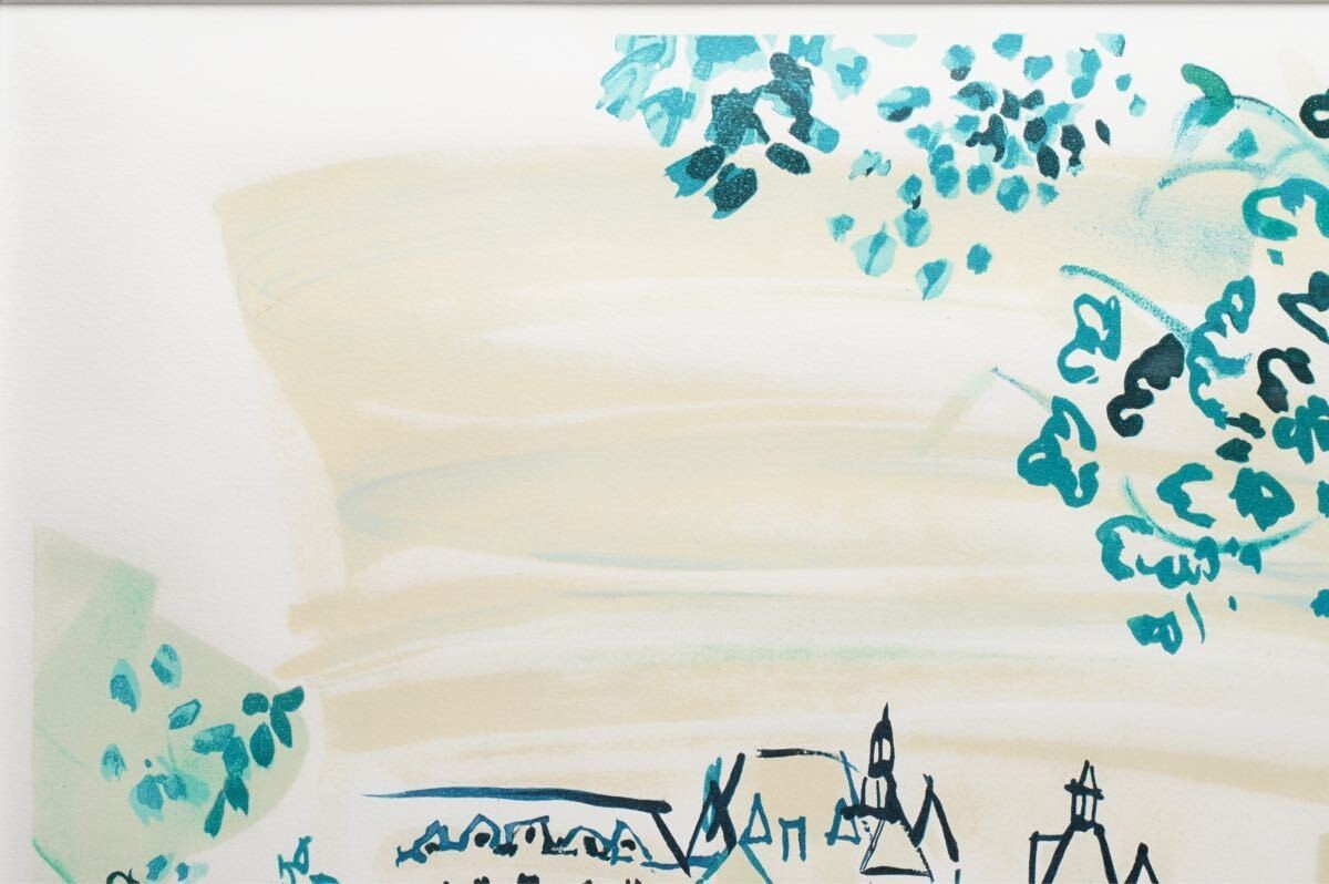 Raoul Dufy Lithograph Print "Chenonceaux" Signed 1937 Spadem Paris 1967