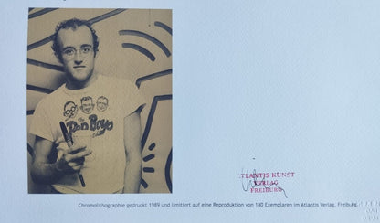 Keith Haring Lithograph Coa Signed Numbered By Hand Certified 180