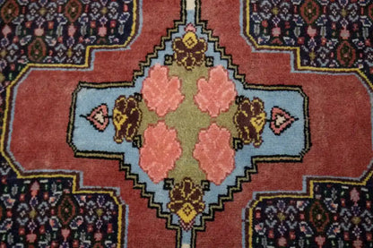 3X13 Ft Vintage Wool Oriental Runner Rug Floral