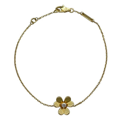 Van Cleef & Arpels Frivole Mini Diamond Bracelet In Yellow Gold K18Yg