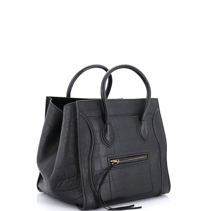 Celine Phantom Bag Crocodile Embossed Leather Medium