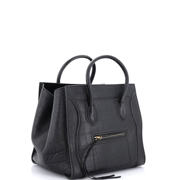 Celine Phantom Bag Crocodile Embossed Leather Medium