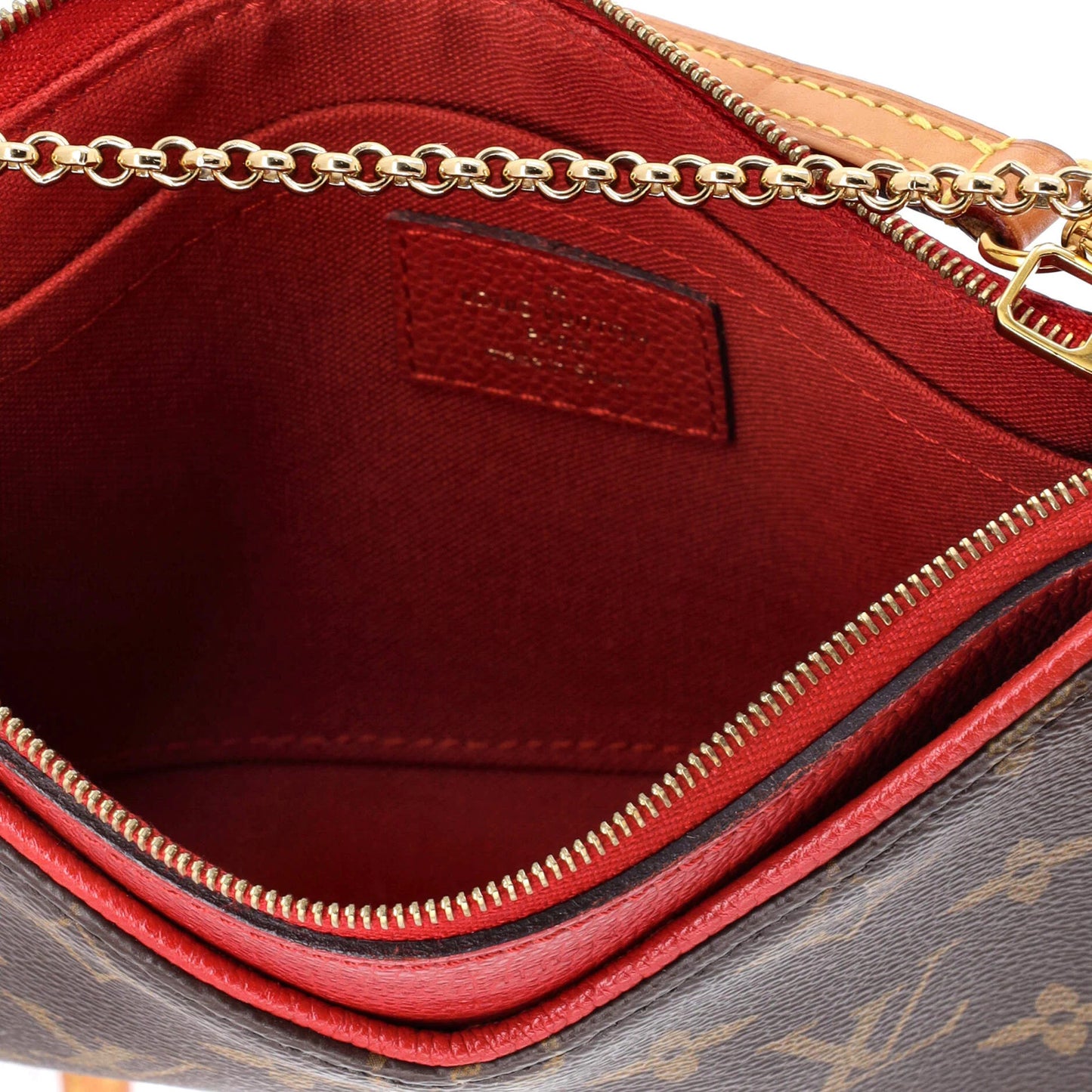 Louis Vuitton Pallas Clutch Monogram Canvas With Leather