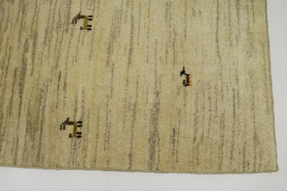Modern Gabbeh Wool Area Rug Thick Pile Tribal