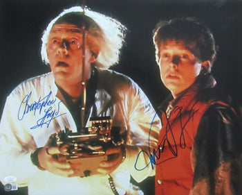 Michael J Fox/Christopher Lloyd Sign/Auto 16X20