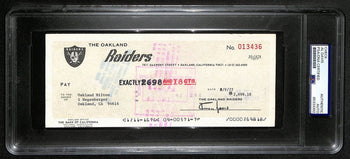 Al Davis Hof Signed/Autographed 8.5X3.5 Bank