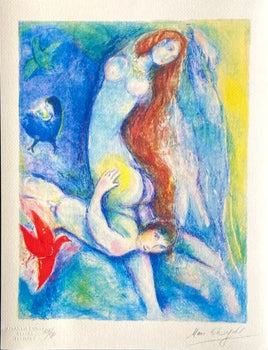 Marc-Chagall Lithograph Hand-Made Coa Hand-Signed Numbered In Pencil