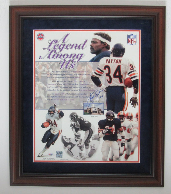 Walter Payton Bears Signed 16x20 Color Photo (PSA/ DNA 140603)