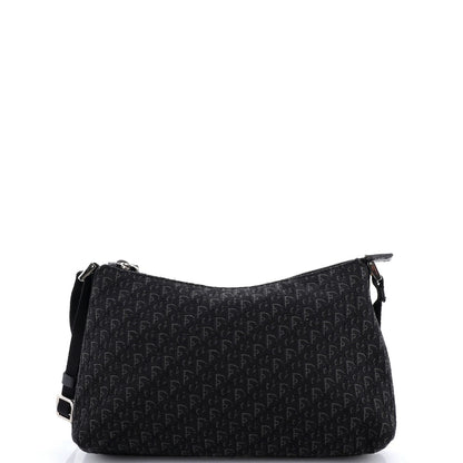 Christian Dior Vintage Trotter Pochette Shoulder Bag Diorissimo Canvas Small