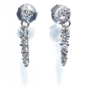 Diamond 0.30Ct/0.30Ct Earrings 900 Platinum
