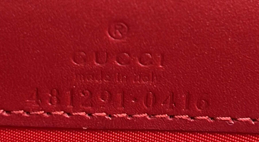 Gucci Cherries Wallet On Chain Gg Coated Canvas Mini