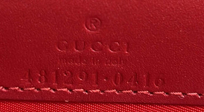 Gucci Cherries Wallet On Chain Gg Coated Canvas Mini