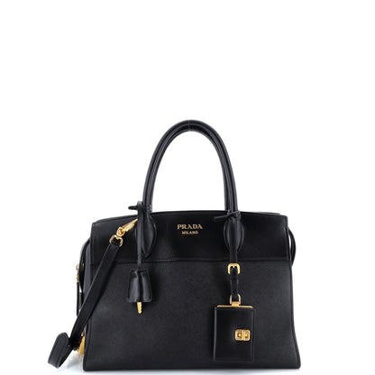 Prada Esplanade Tote Saffiano With City Calf Medium