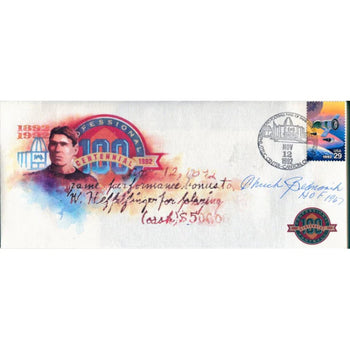 Chuck Bednarick Autographed 1994 Nfl Centennial Watercolor Cache