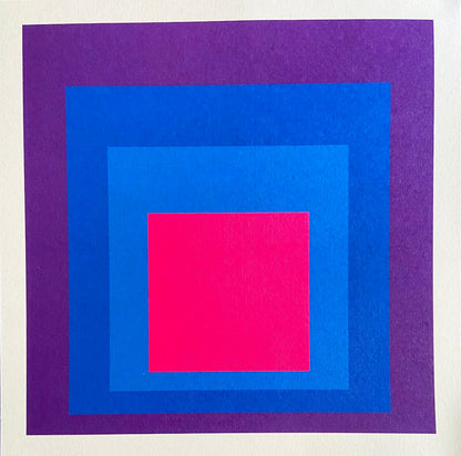 Josef Albers Lithograph Guggenheim Museum Numerated By Hand (Piet Mondrian)