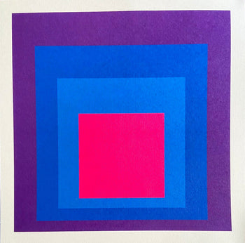 Josef Albers Lithograph Guggenheim Museum Numerated By Hand (Piet Mondrian)