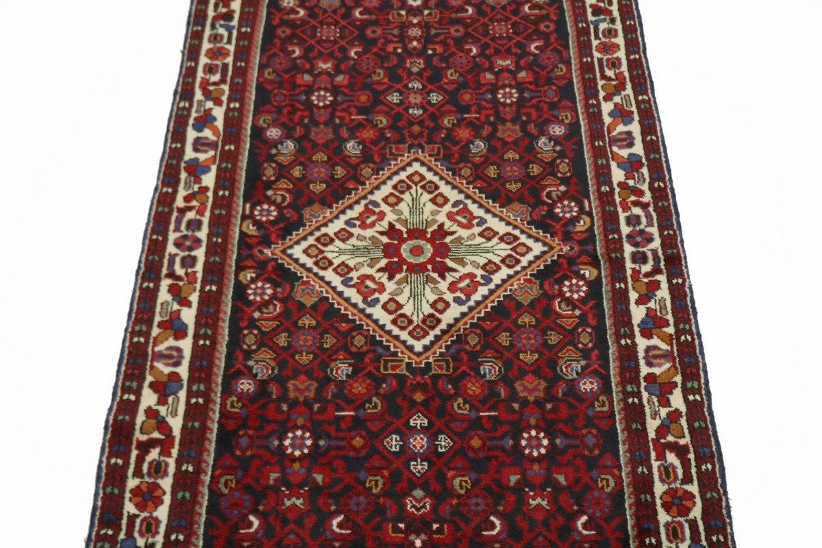 4X10 Handmade Vintage Tribal Oriental Wool Runner Rug Wide Hallway Kitchen