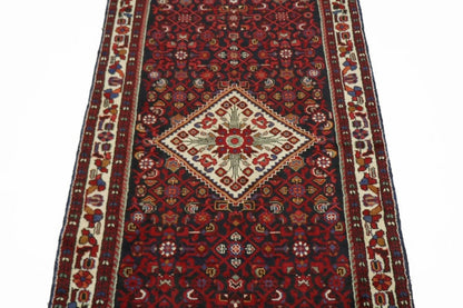 4X10 Handmade Vintage Tribal Oriental Wool Runner Rug Wide Hallway Kitchen