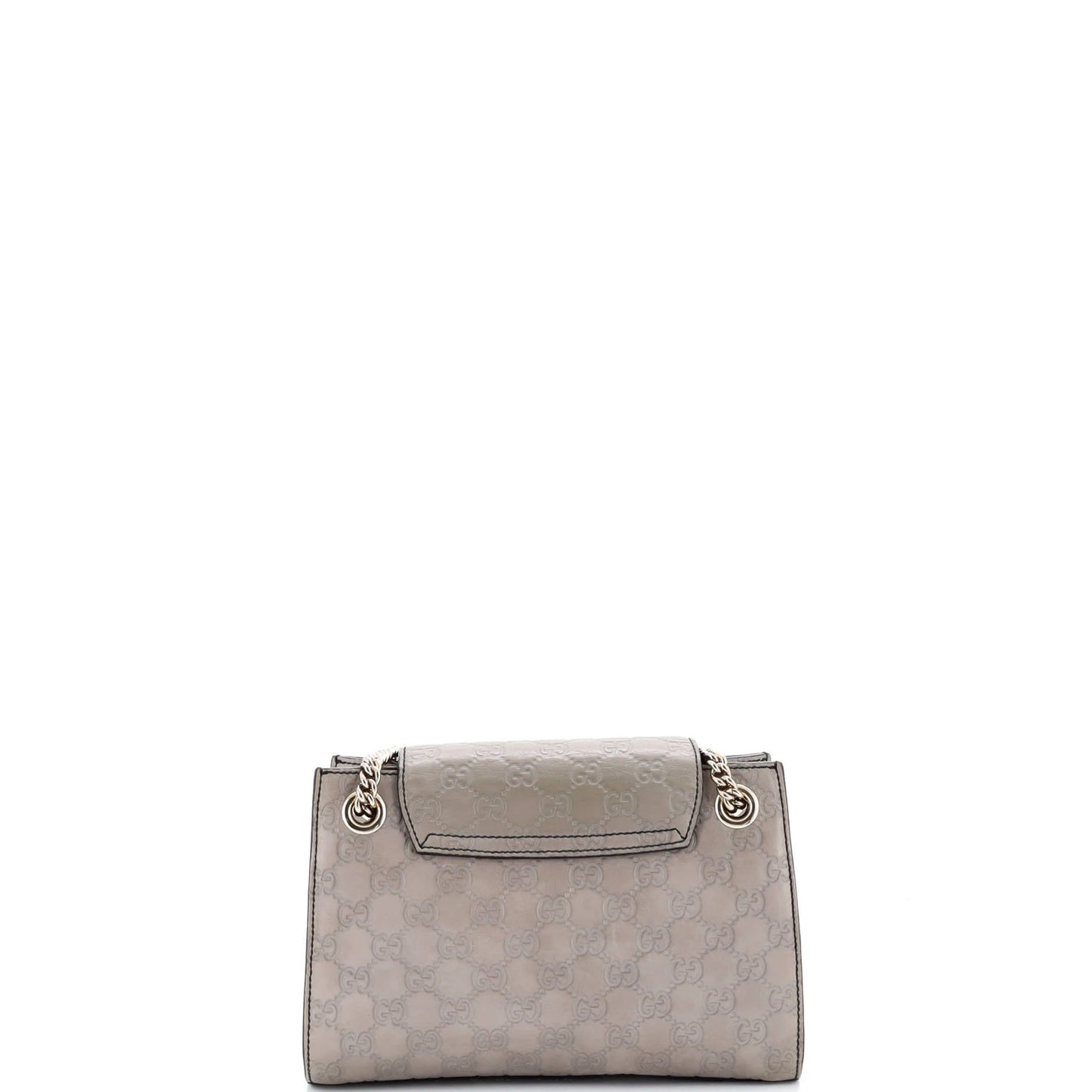 Gucci Emily Chain Flap Shoulder Bag Guccissima Leather Small