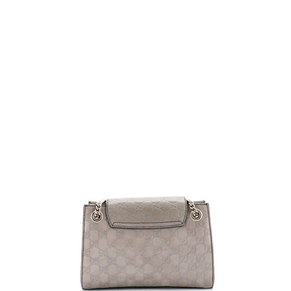 Gucci Emily Chain Flap Shoulder Bag Guccissima Leather Small