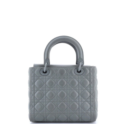 Christian Dior Ultra Matte Lady Dior Bag Cannage Quilt Calfskin Medium