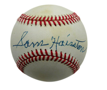 Sam Hairston Autographed Oal Baseball Negro League White Sox  Jsa 180565