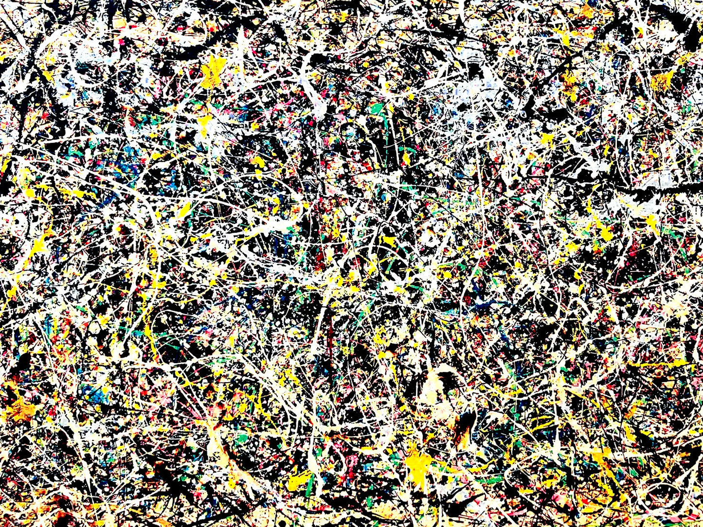 Jackson Pollock Action Painting Coa Signed Numbered A Hand 180