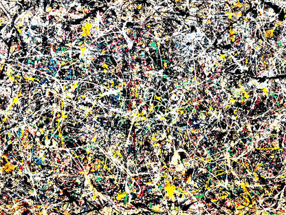 Jackson Pollock Action Painting Coa Signed Numbered A Hand 180