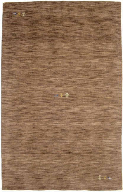 5X8 Ft Hand-Loomed Modern Oriental Rug Solid