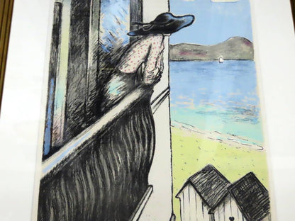 Jean Pierre Cassigneul Balcony Lithograph Signed ED EA Framed Wit Box authentic