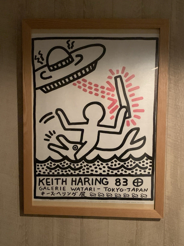 Keith Haring Poster Silkscreen 1983 Original Gallery Watari