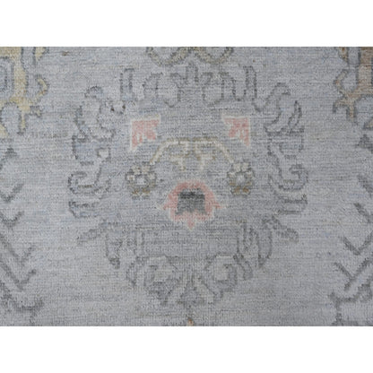 8'3"X10' Silver Chalice Gray Vegetable Dyes Angora Oushak Oriental Rug