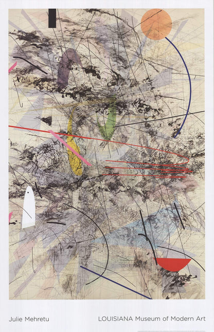 Julie Mehretu Easy Dark " Offset Lithograph