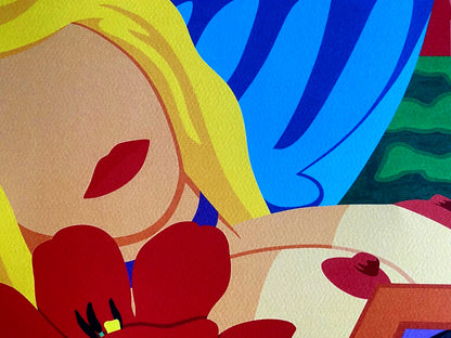 Tom Wesselmann Lithograph Coa Signed Numbered By Hand In Pencil