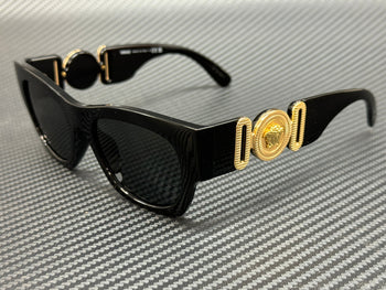 Versace Ve4479U Gb1 87 Black Grey Men'S 52 Mm Sunglasses