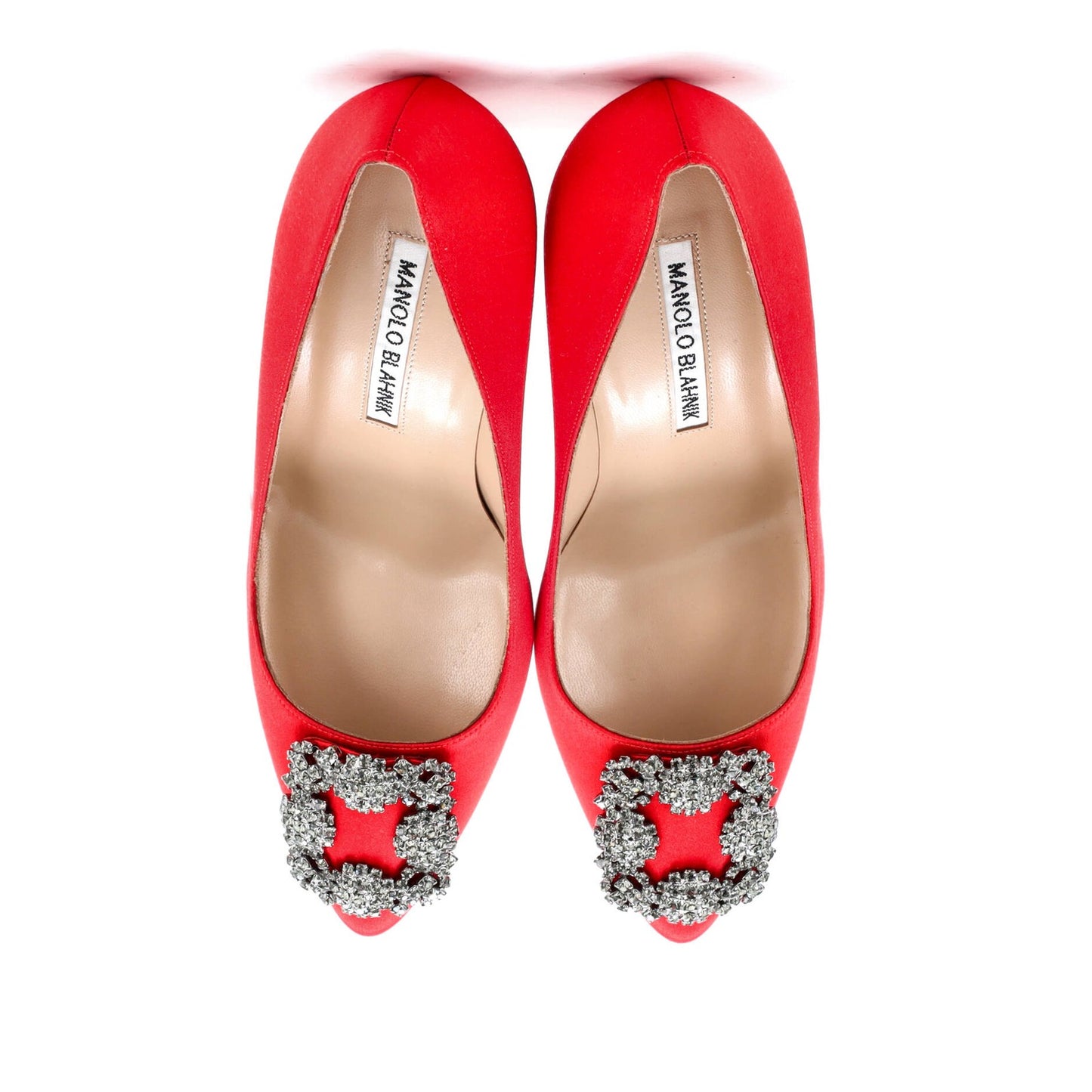 Manolo Blahnik Women'S Hangisi Pumps Satin 90