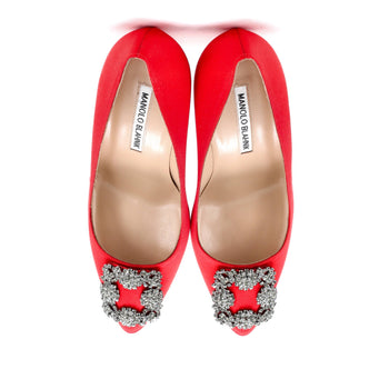 Manolo Blahnik Women'S Hangisi Pumps Satin 90