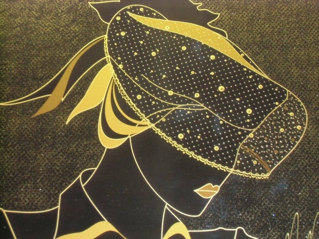 Martiros Manoukian Mixed Media Art Ed100 "Belle Woman" Signed Coa Framed