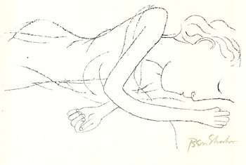 Ben Shahn Of Light, White Sleeping Women In Childbed From The Rike Portfolio 22