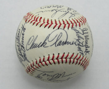 1974 White Sox Team Signed By 22 Baseball Santo (Hof) Tanner Allen Wood 184934