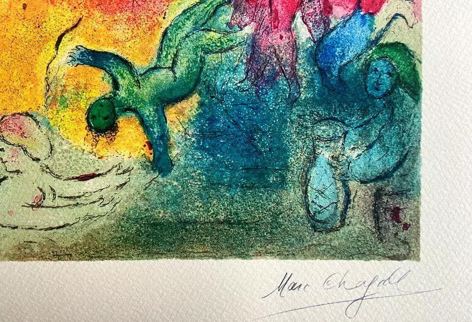 Marc Chagall Lithograph Coa Hand Numbered Signed