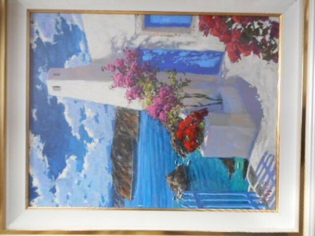 American Art Framed Oil on Canvas Large Signed Marko Mavrovich Original