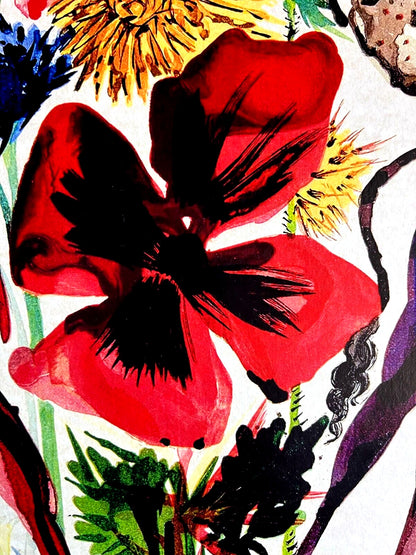 Salvador Dal Lithograph From An Drawing Coa Signed Op Rare