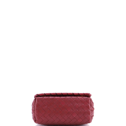 Bottega Veneta Convertible Flap Shoulder Bag Intrecciato Nappa Small