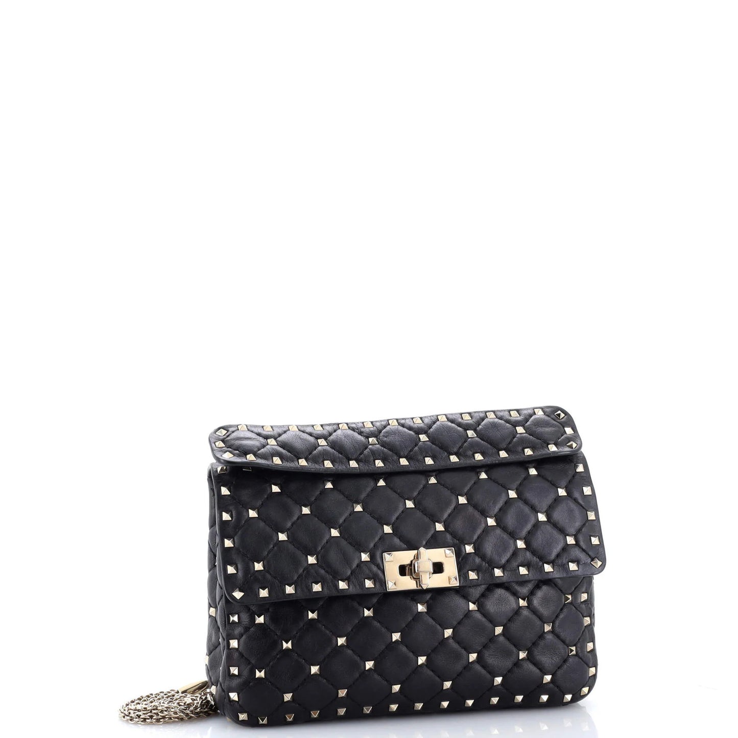 Valentino Garavani Rockstud Spike Flap Bag Quilted Leather Medium