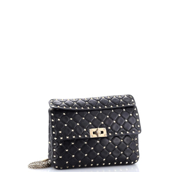 Valentino Garavani Rockstud Spike Flap Bag Quilted Leather Medium